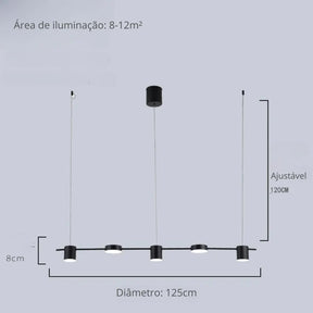 Lustre Pendente Moderno Manhattan - Neohousi