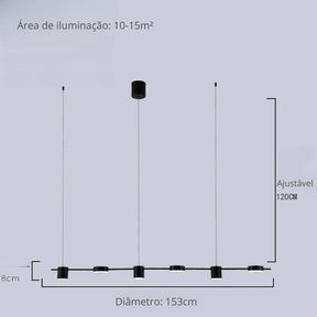 Lustre Pendente Moderno Manhattan - Neohousi