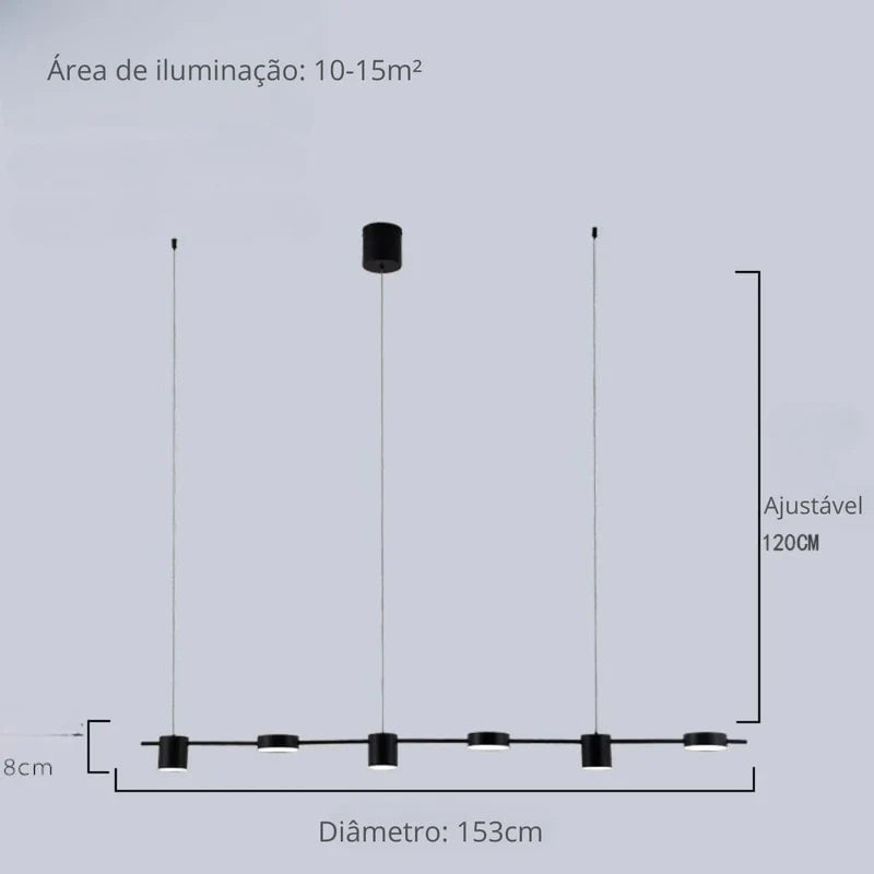 Lustre Pendente Moderno Manhattan - Neohousi