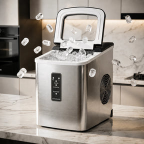 Máquina de Gelo Portátil Turbo Ice para Casa, Bar e Área Gourmet