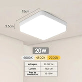 Plafon Quadrado Slim Led - Neohousi