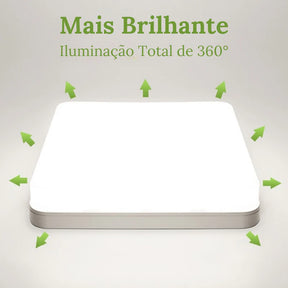 Plafon Quadrado Slim Led - Neohousi