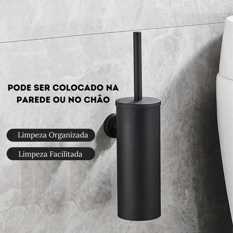 Porta Escova de Banheiro em Inox - Neohousi