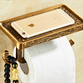 Suporte de Papel Higiênico Golden Palace - Neohousi