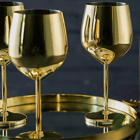 Taça de Vinho Colorida Inox Inquebrável - Neohousi