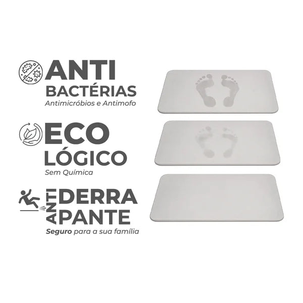 Tapete de Pedra Diatomita Neohousi - Secagem Instantânea