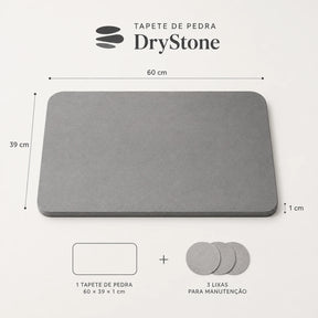 Tapete de Pedra Diatomita para Banheiro com Secagem Rápida Drystone™