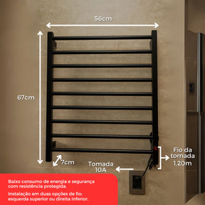 Toalheiro Térmico TowelPro Aquece e Seca Toalhas - Neohousi