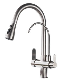 Torneira Gourmet Cozinha Milano Monocomando com Filtro de Água e Jato Extensível - Neohousi