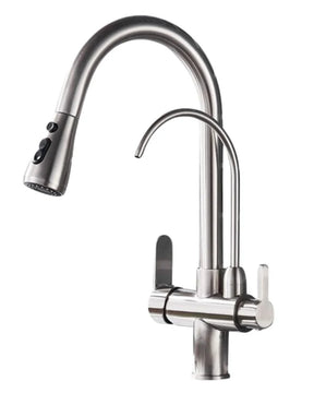 Torneira Gourmet Cozinha Milano Monocomando com Filtro de Água e Jato Extensível - Neohousi