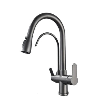 Torneira Gourmet Cozinha Milano Monocomando com Filtro de Água e Jato Extensível - Neohousi