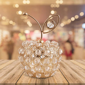 Trio Frutas Luxo Dourado com Cristais - Neohousi