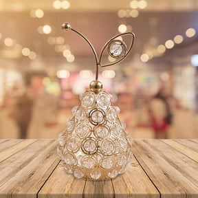 Trio Frutas Luxo Dourado com Cristais - Neohousi