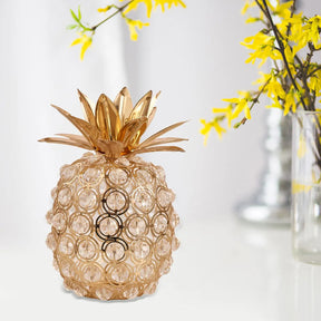 Trio Frutas Luxo Dourado com Cristais - Neohousi