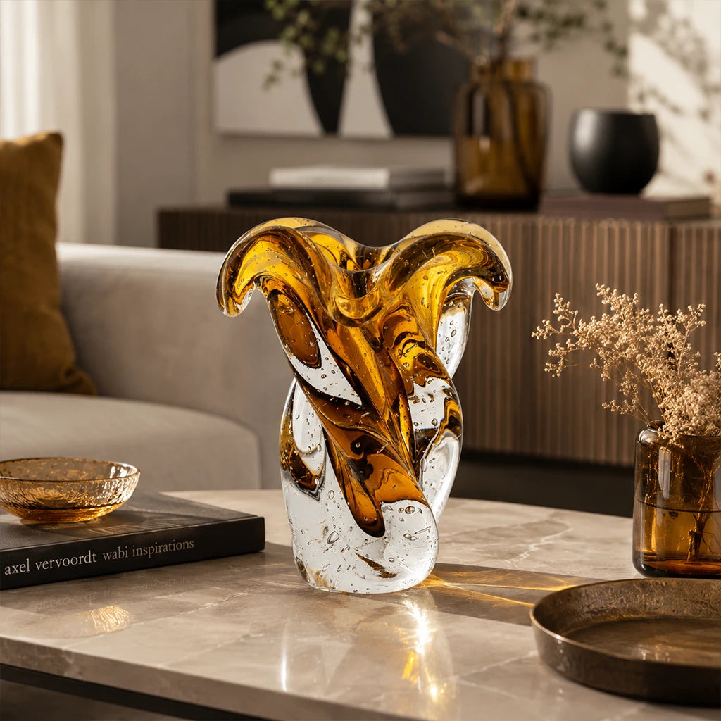Vaso Decorativo em Murano Onda