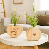 Vaso Decorativo em Madeira - Neohousi