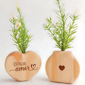 Vaso Decorativo em Madeira - Neohousi