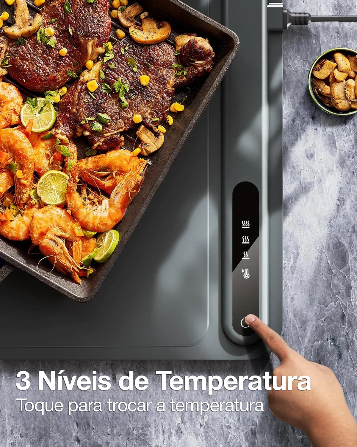 WarmPro™ Bandeja de Aquecimento Elétrica Dobrável em Silicone Nano Premium