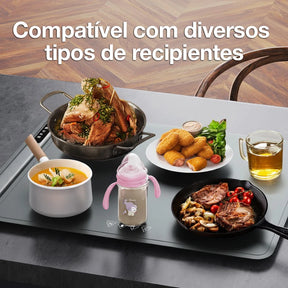 WarmPro™ Bandeja de Aquecimento Elétrica Dobrável em Silicone Nano Premium