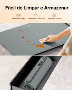 WarmPro™ Bandeja de Aquecimento Elétrica Dobrável em Silicone Nano Premium