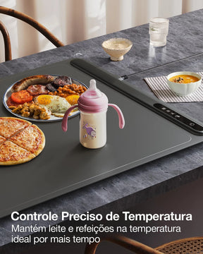 WarmPro™ Bandeja de Aquecimento Elétrica Dobrável em Silicone Nano Premium